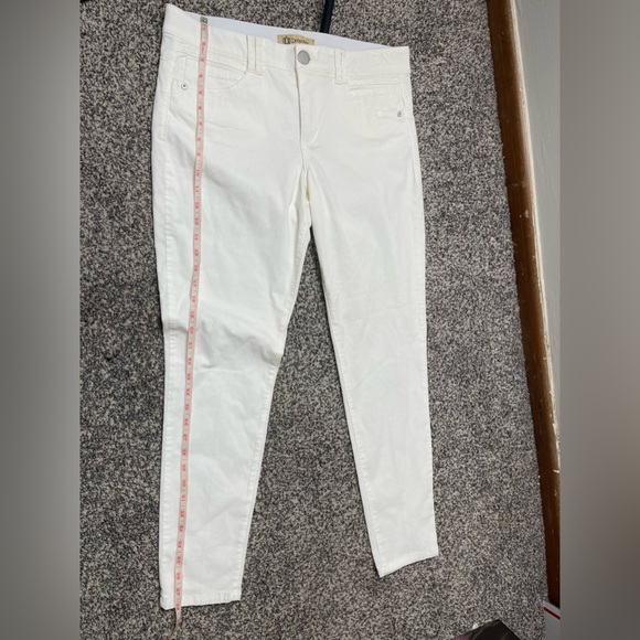 Democracy Ab Solution Ultra Soft Corduroy Slim Jeans in Blanched Almond Sz 14 - Picture 9 of 10